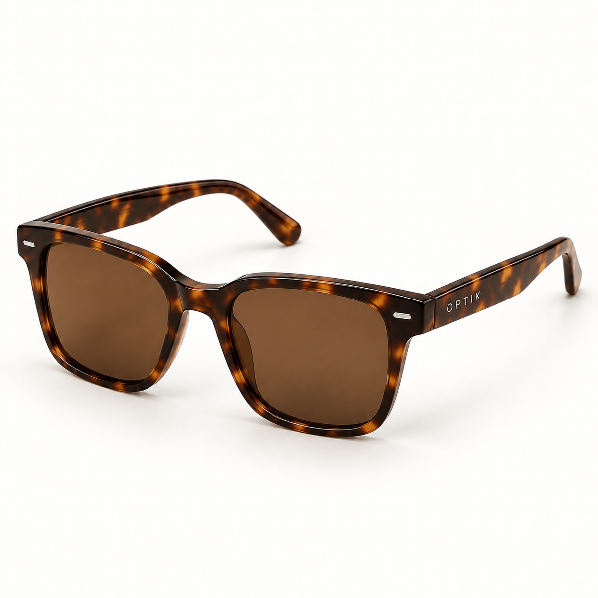 OPTIK Arc — Tortoise frame, Brown lenses — product