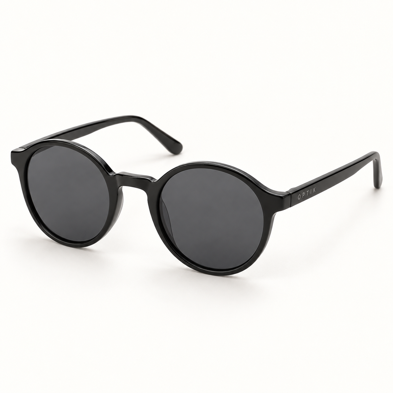 OPTIK Cove — Black frame, Smoke Grey lenses — product