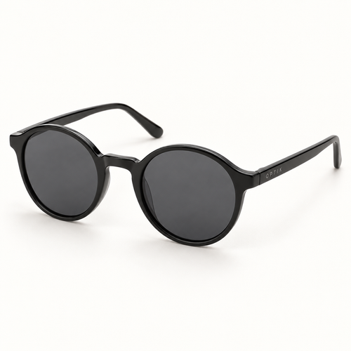 OPTIK Cove — Black frame, Smoke Grey lenses — product