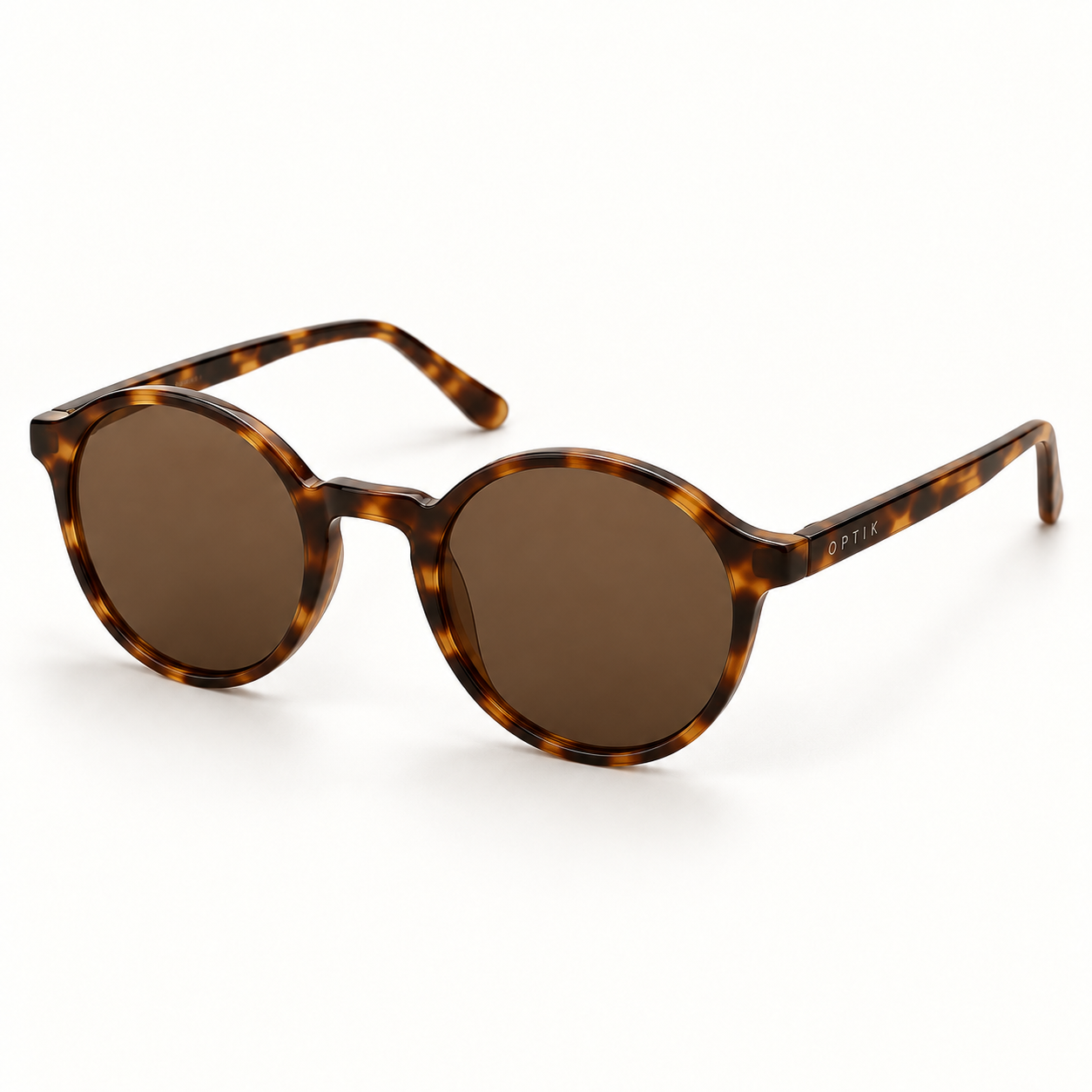 OPTIK Cove — Tortoise frame, Brown lenses — product