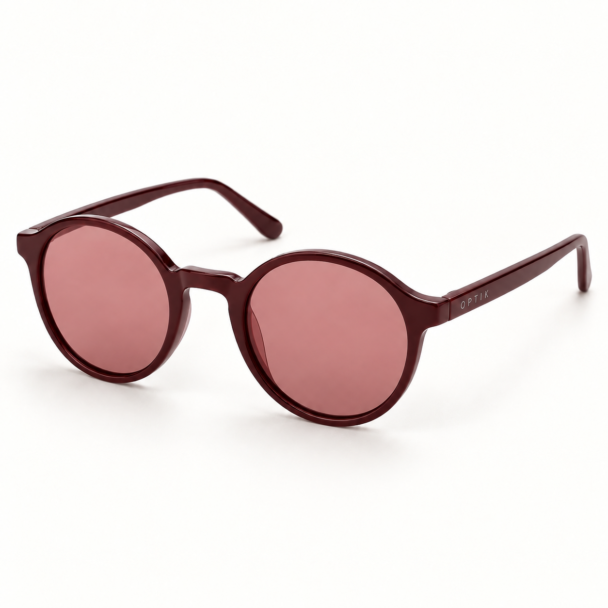 OPTIK Cove — Burgundy frame, Rose lenses — product