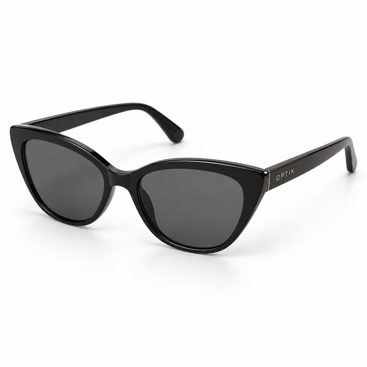 OPTIK Solstice — Black frame, Smoke Grey lenses — product