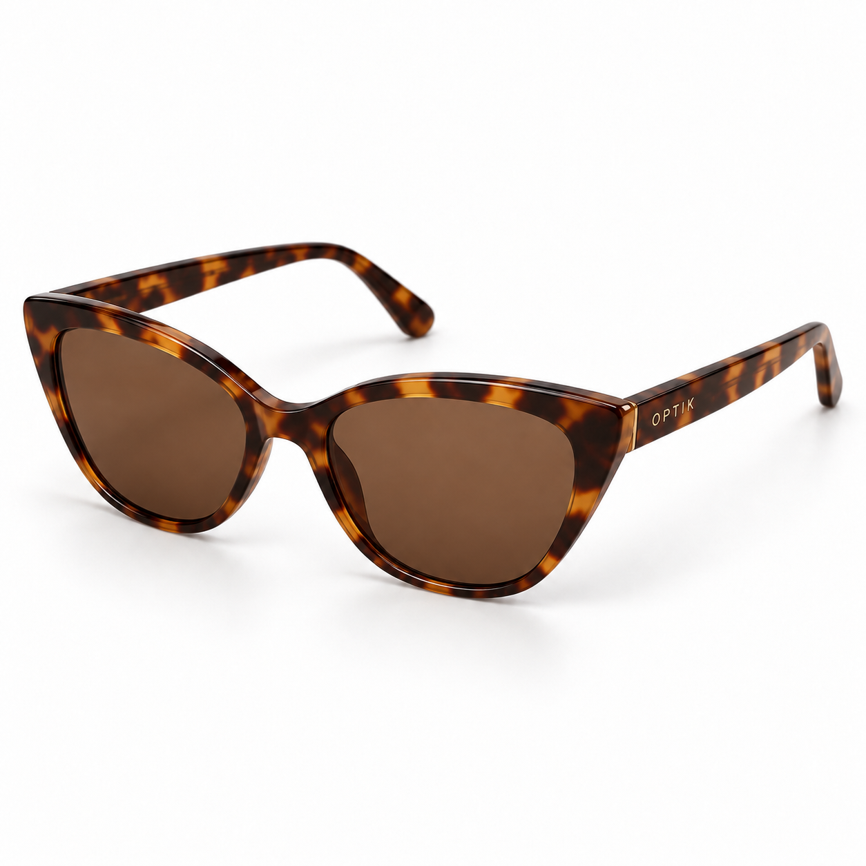 OPTIK Solstice — Tortoise frame, Brown lenses — product