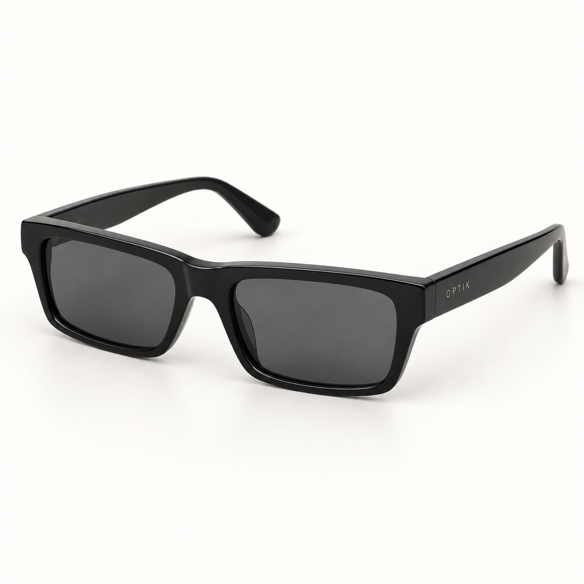 OPTIK Dune — Black frame, Smoke Grey lenses — product