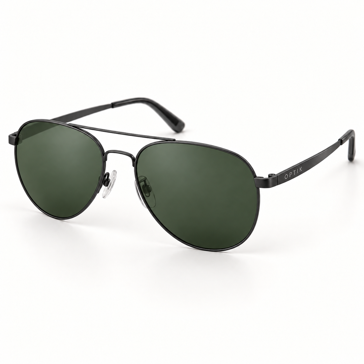 OPTIK Harbor — Black frame, Green lenses — product