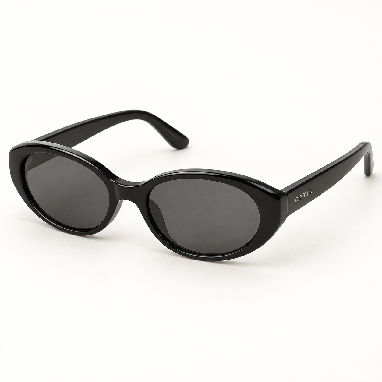 OPTIK Drift — Black frame, Smoke Grey lenses — product