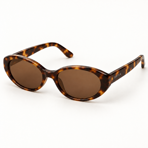 OPTIK Drift — Tortoise frame, Brown lenses — product