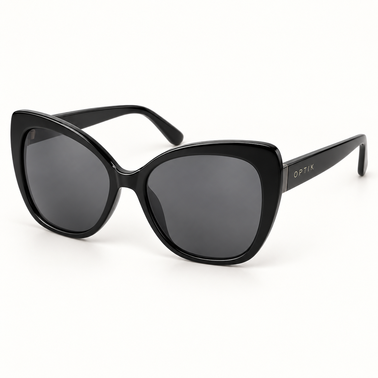 OPTIK Vista — Black frame, Smoke Grey lenses — product