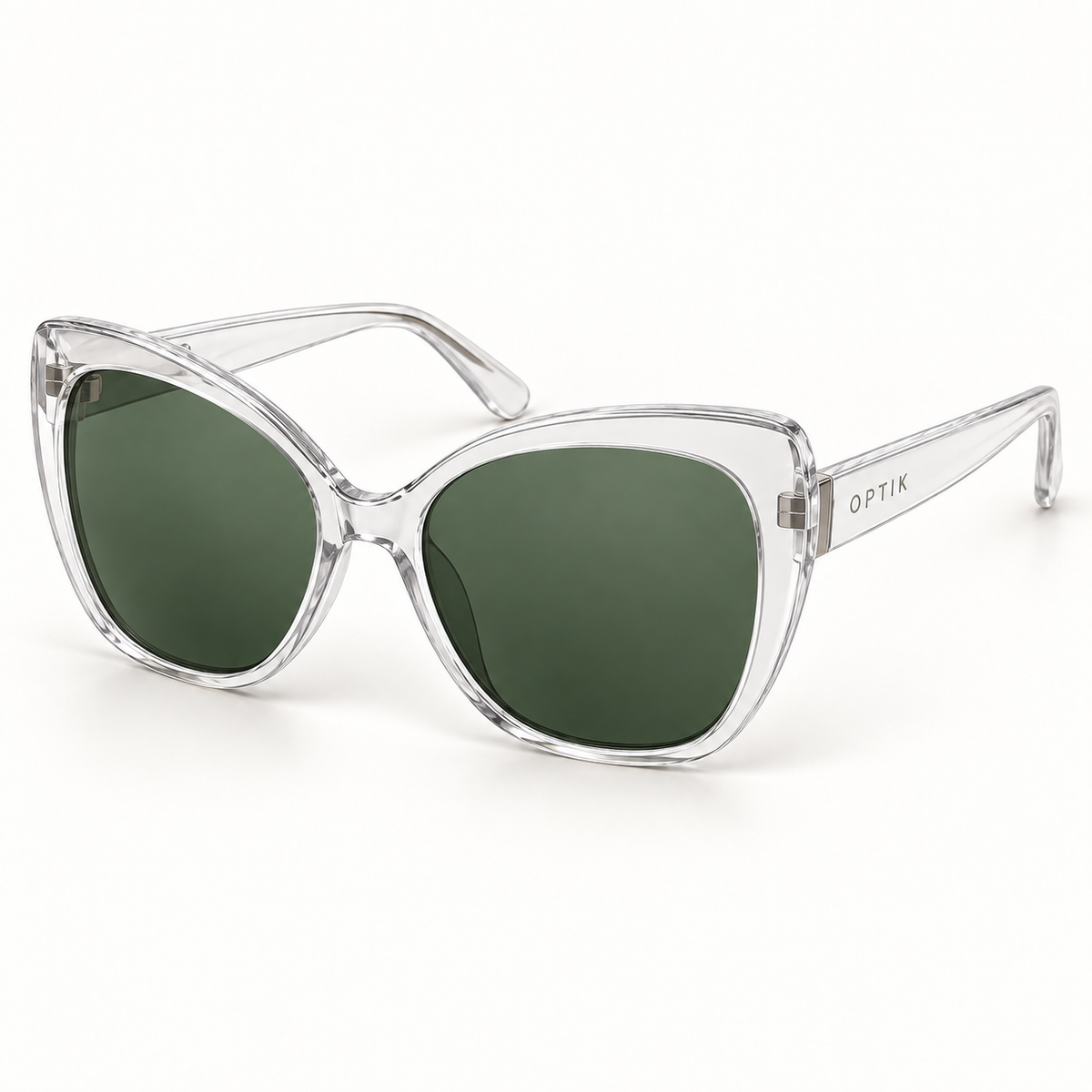 OPTIK Vista — Crystal frame, Green lenses — product