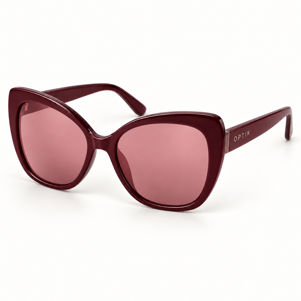 OPTIK Vista — Burgundy frame, Rose lenses — product