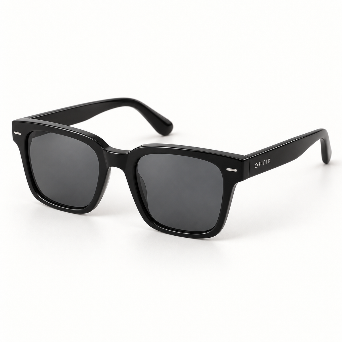 OPTIK Terra — Black frame, Smoke Grey lenses — product
