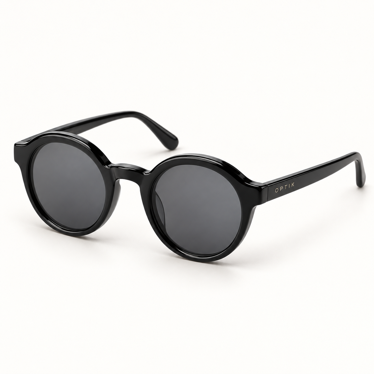 OPTIK Reef — Black frame, Smoke Grey lenses — product