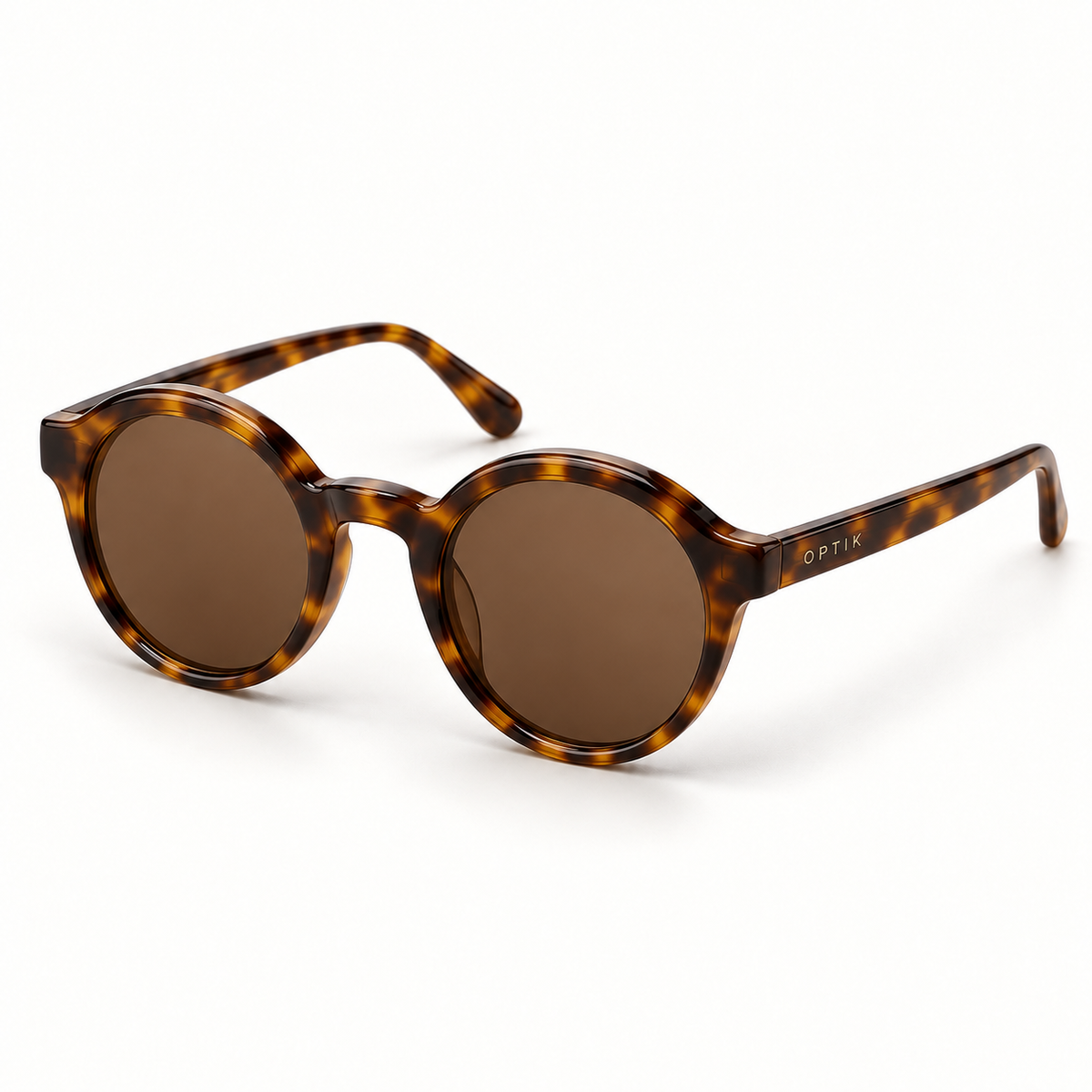 OPTIK Reef — Tortoise frame, Brown lenses — product