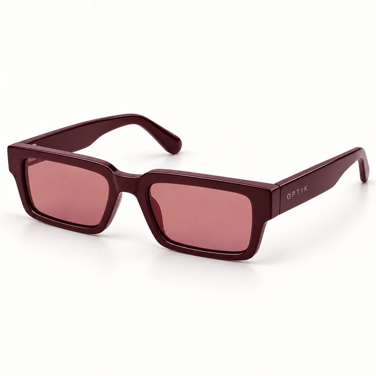 OPTIK Summit — Burgundy frame, Rose lenses — product