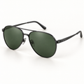 OPTIK Echo — Black frame, Green lenses — product