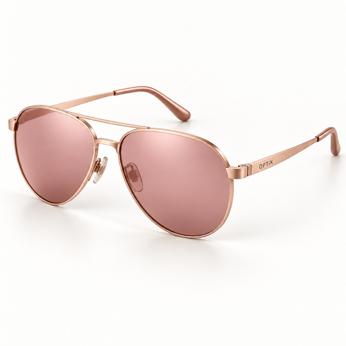 OPTIK Echo — Rose Gold frame, Rose lenses — product