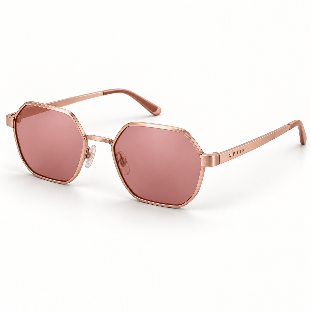 OPTIK Aero — Rose Gold frame, Rose lenses — product