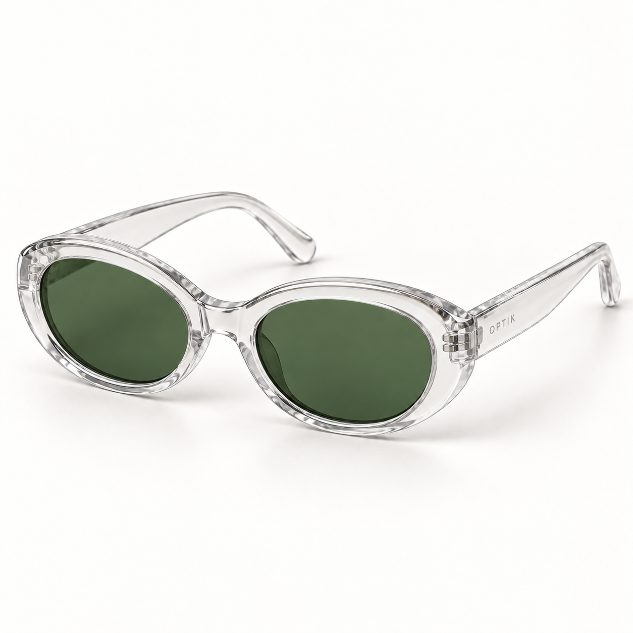 OPTIK Lagoon — Crystal frame, Green lenses — product