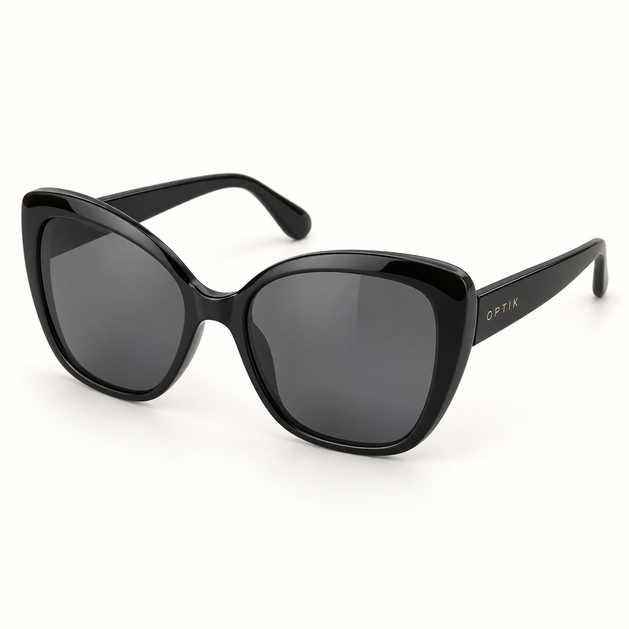 OPTIK Halo — Black frame, Smoke Grey lenses — product