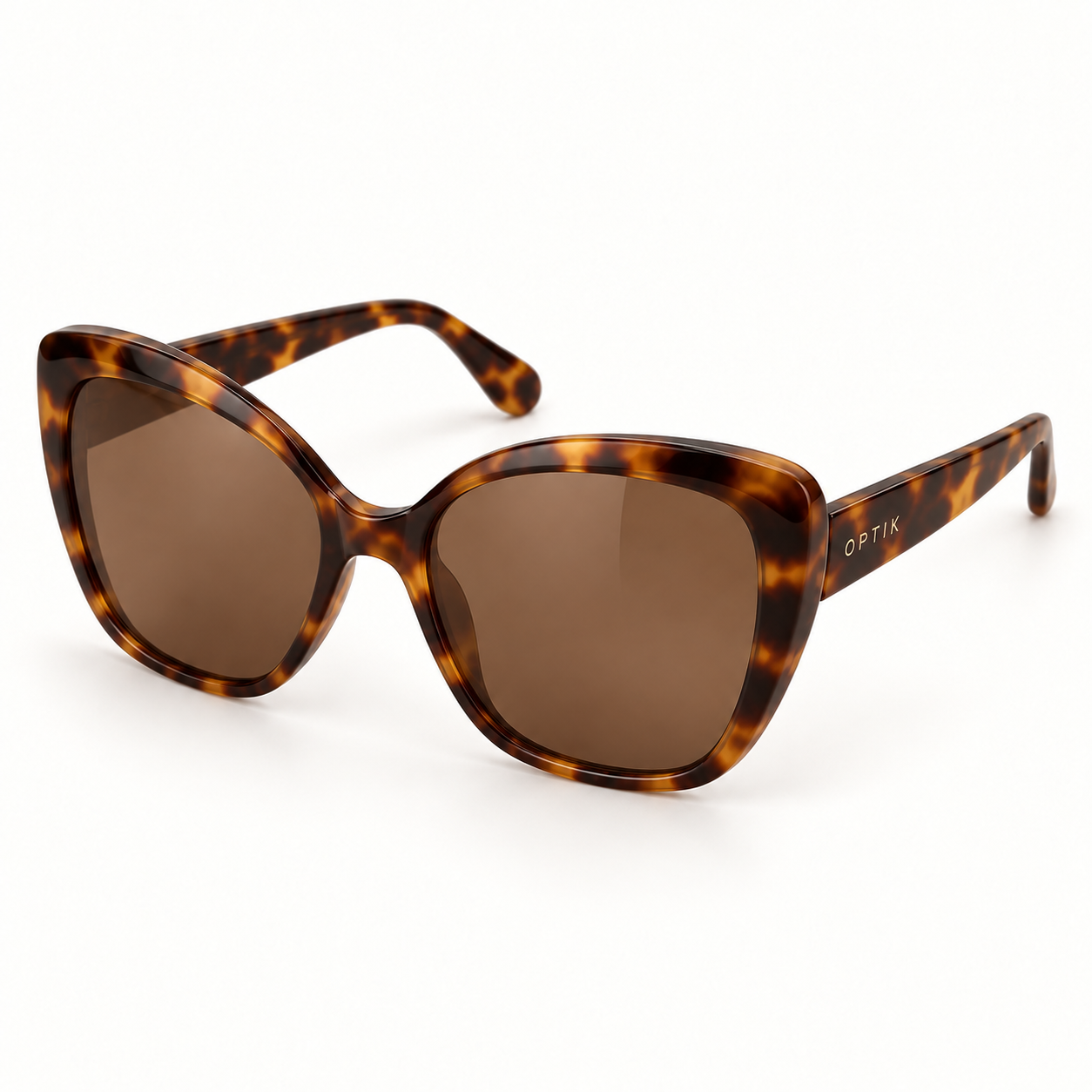 OPTIK Halo — Tortoise frame, Brown lenses — product