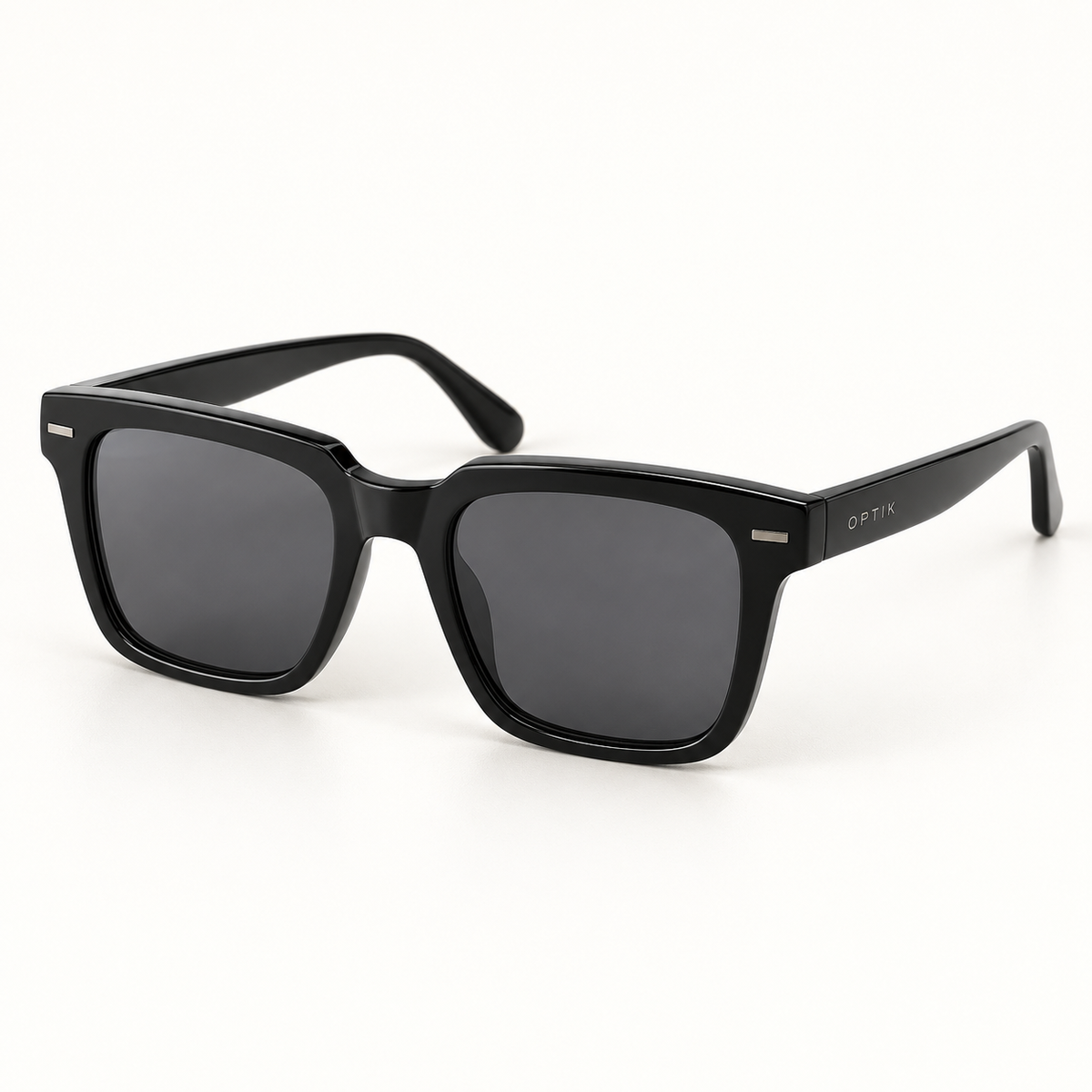 OPTIK Sierra — Black frame, Smoke Grey lenses — product