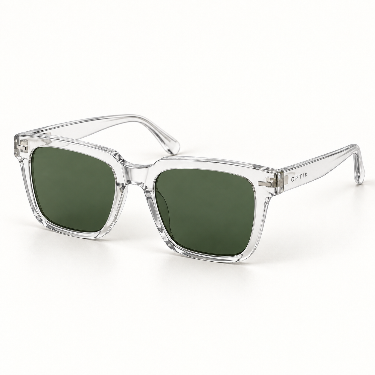 OPTIK Sierra — Crystal frame, Green lenses — product