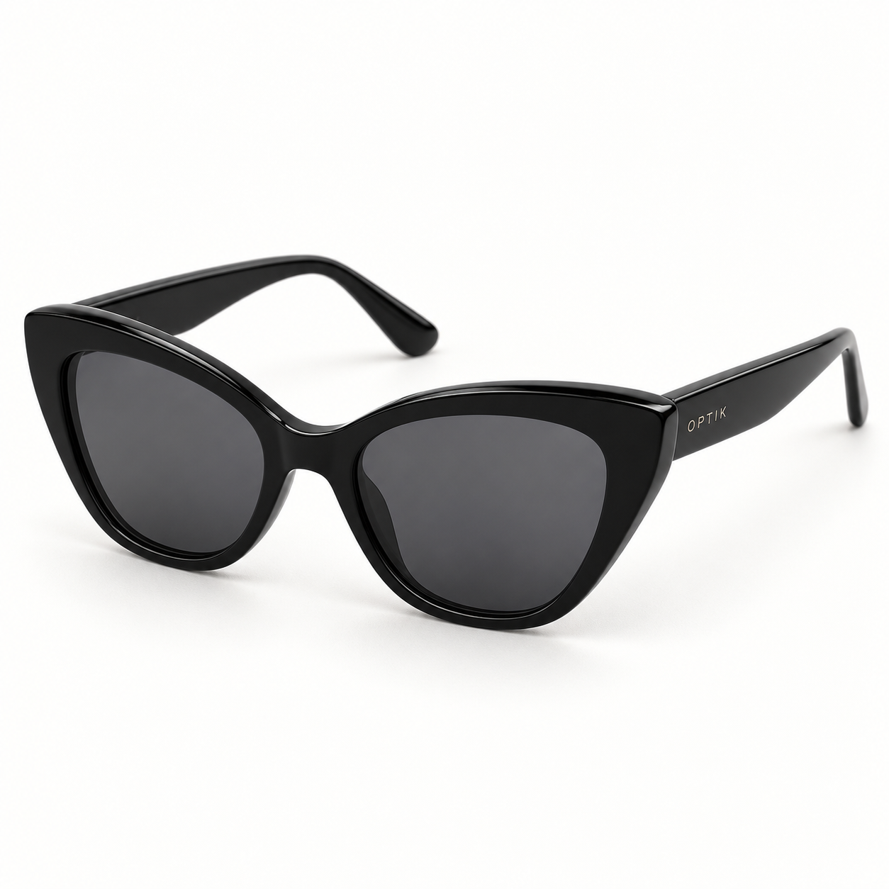 OPTIK Tempo — Black frame, Smoke Grey lenses — product