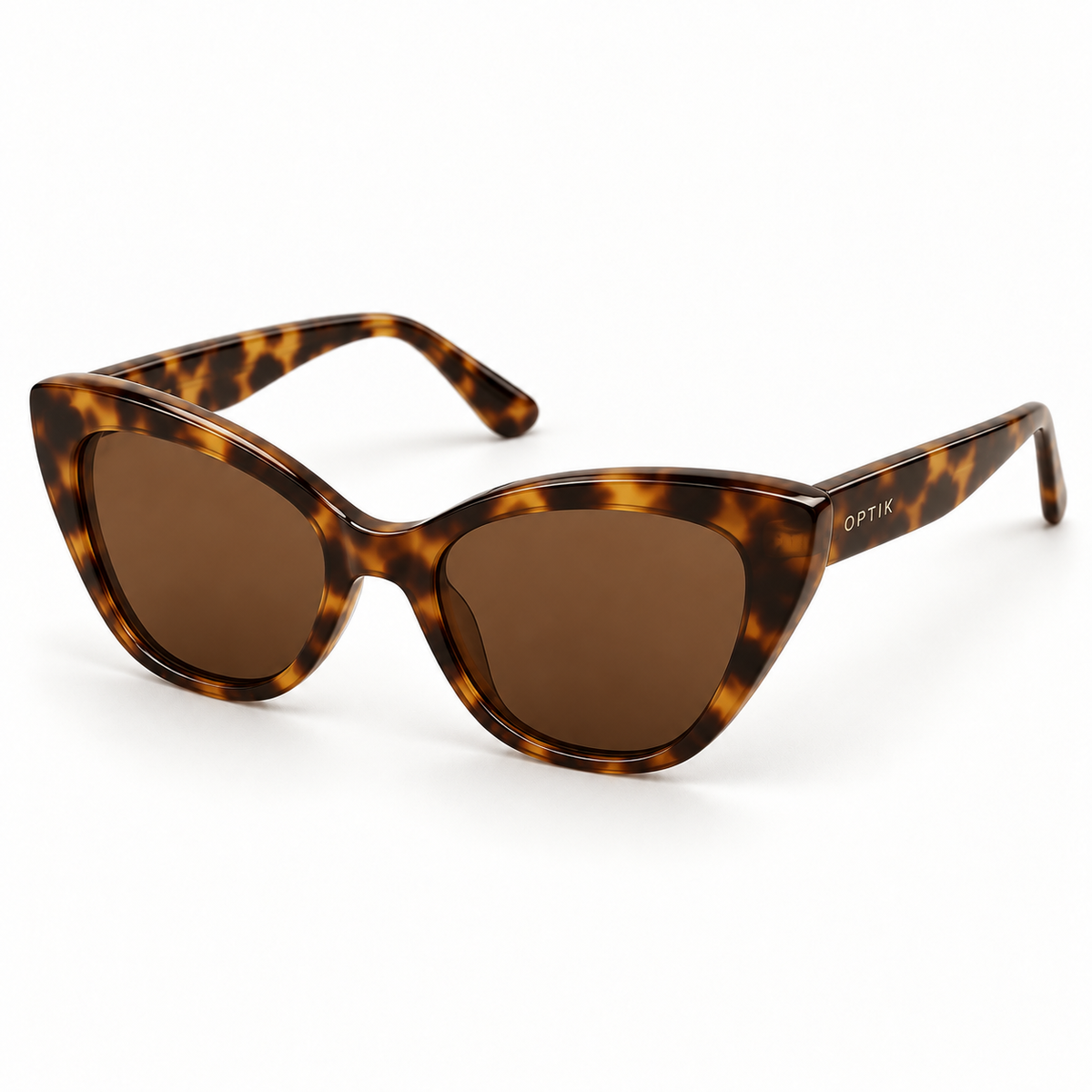 OPTIK Tempo — Tortoise frame, Brown lenses — product