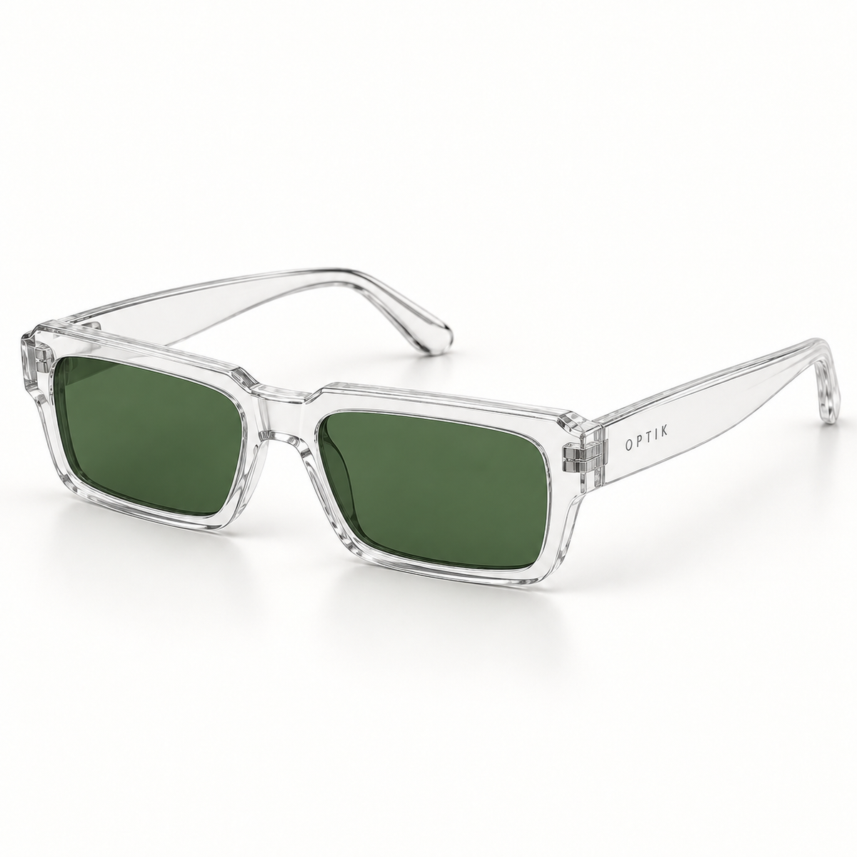 OPTIK Canto — Crystal frame, Green lenses — product