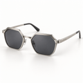 OPTIK Alba — Silver frame, Smoke Grey lenses — product