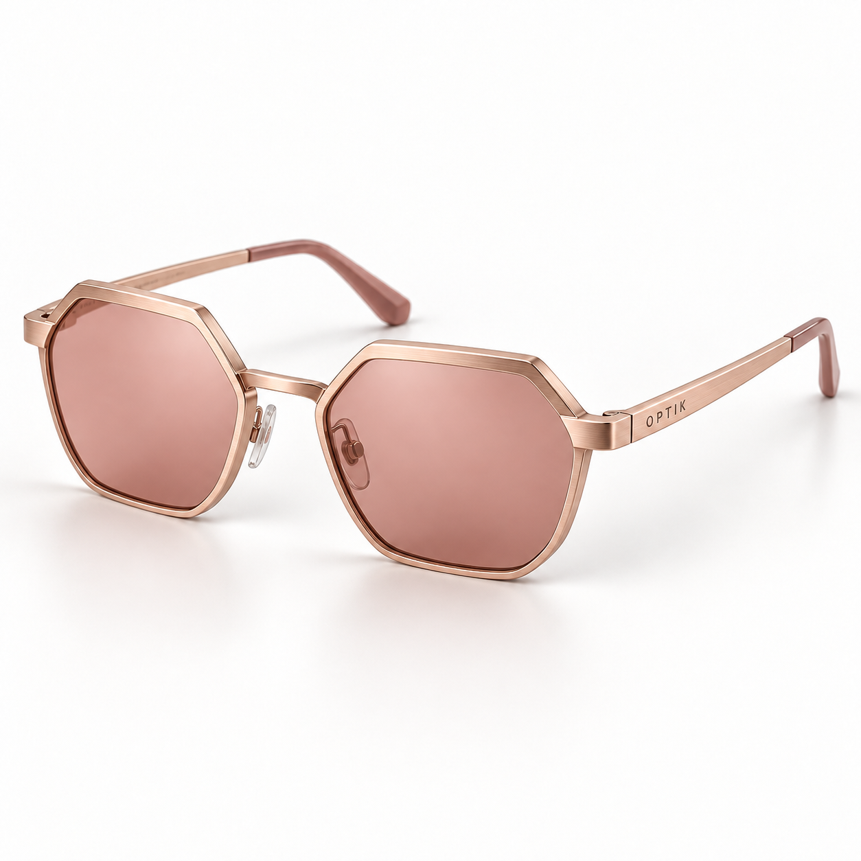 OPTIK Alba — Rose Gold frame, Rose lenses — product