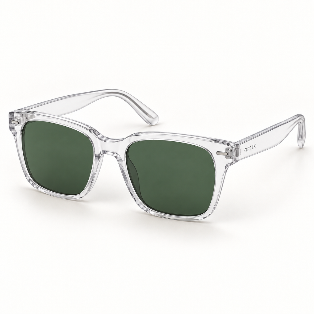 OPTIK Palma — Crystal frame, Green lenses — product