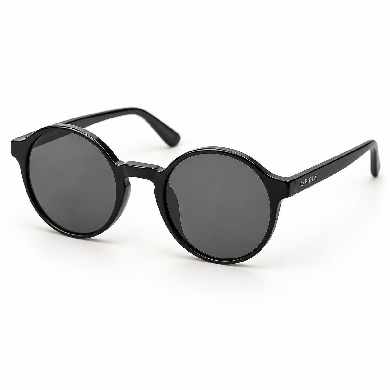 OPTIK Muse — Black frame, Smoke Grey lenses — product