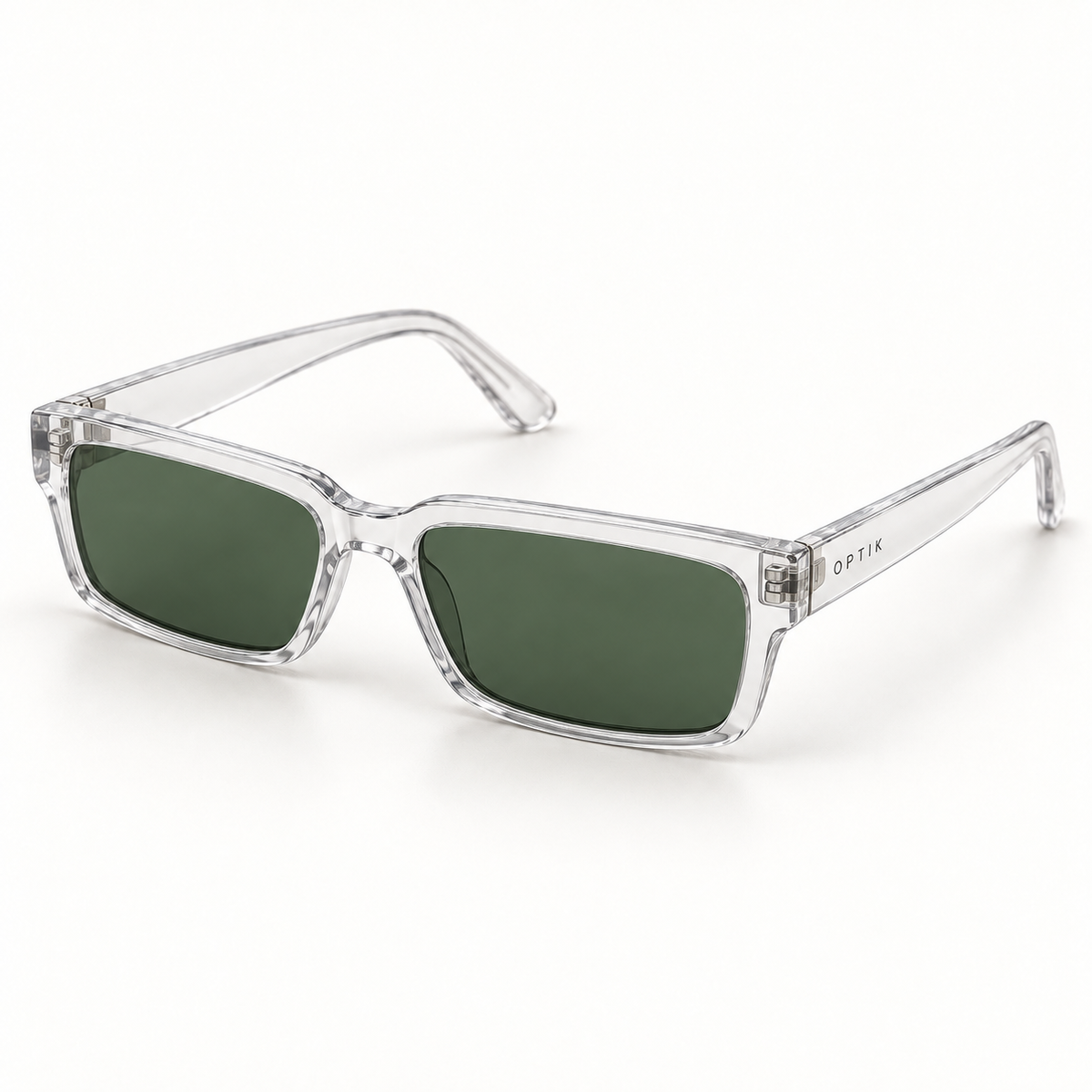 OPTIK Sereno — Crystal frame, Green lenses — product