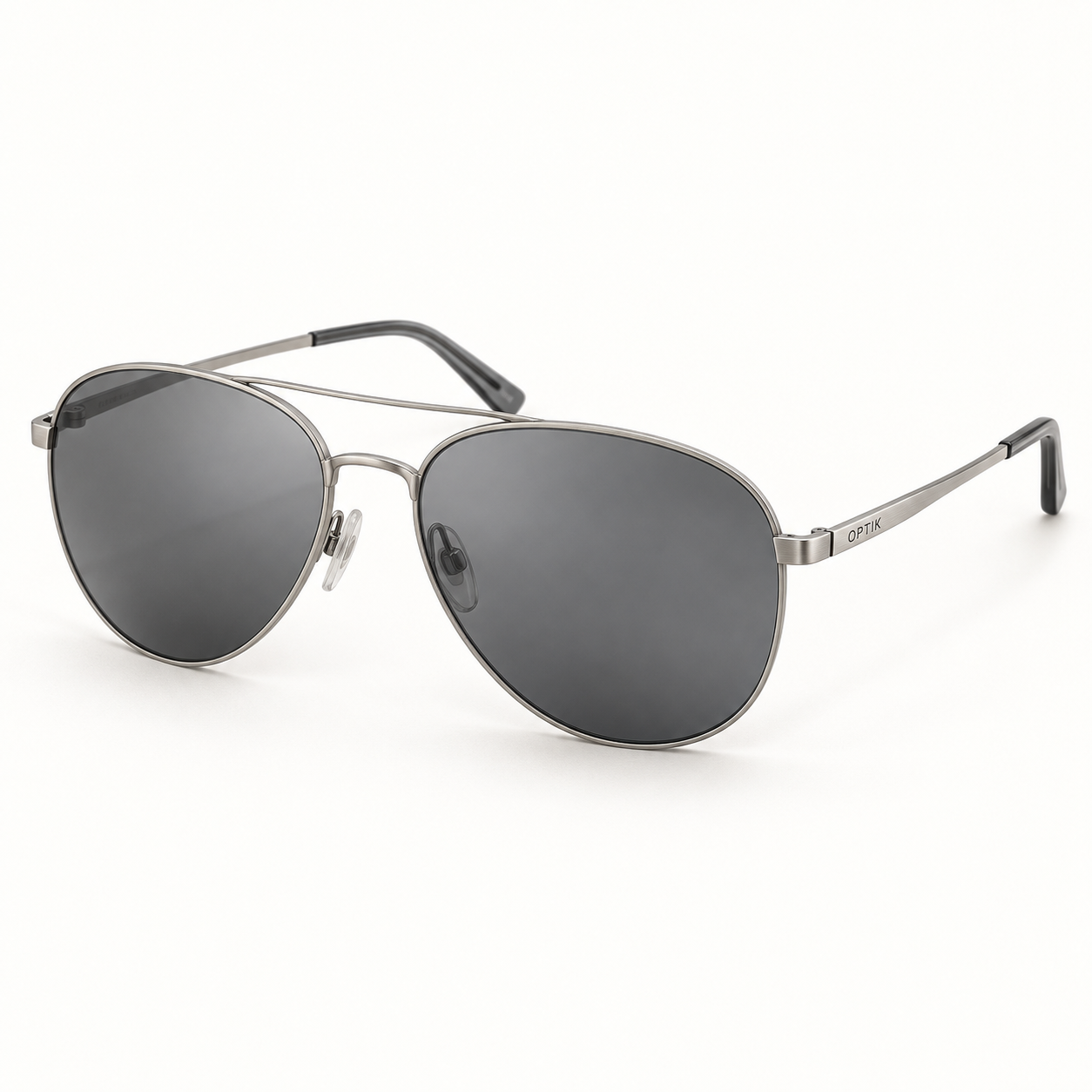 OPTIK Zenith — Silver frame, Smoke Grey lenses — product
