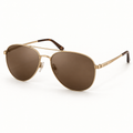 OPTIK Zenith — Gold frame, Brown lenses — product