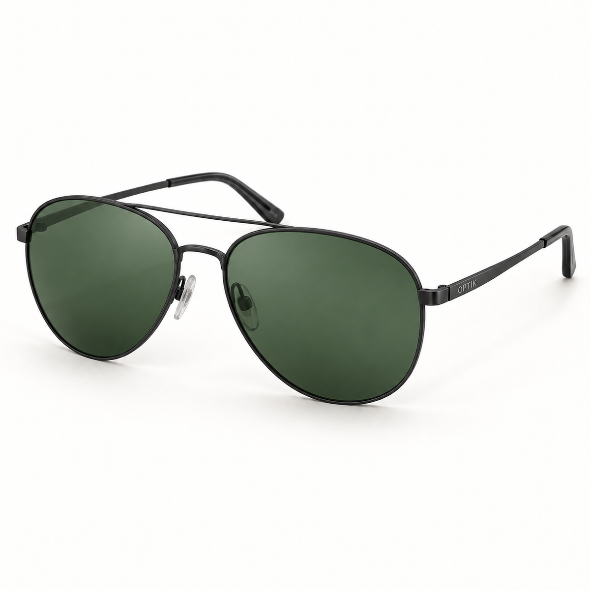 OPTIK Zenith — Black frame, Green lenses — product