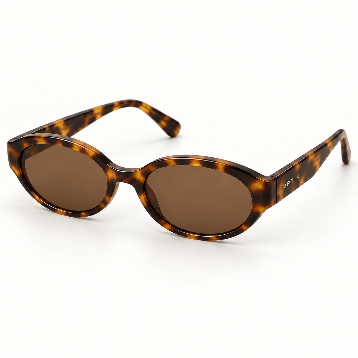 OPTIK Cielo — Tortoise frame, Brown lenses — product