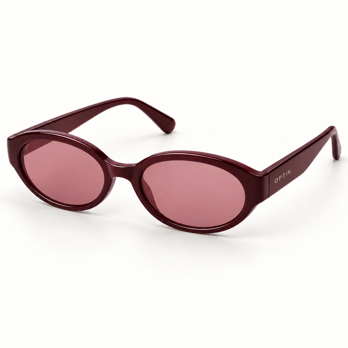 OPTIK Cielo — Burgundy frame, Rose lenses — product