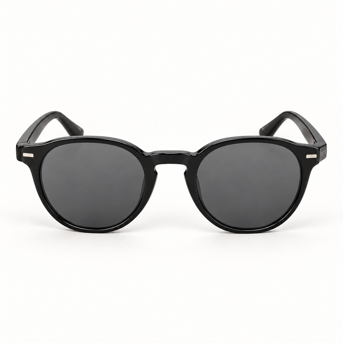 OPTIK Radius — Black frame, Smoke Grey lenses — detail