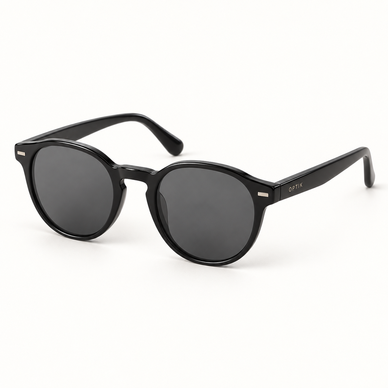 OPTIK Radius — Black frame, Smoke Grey lenses — product