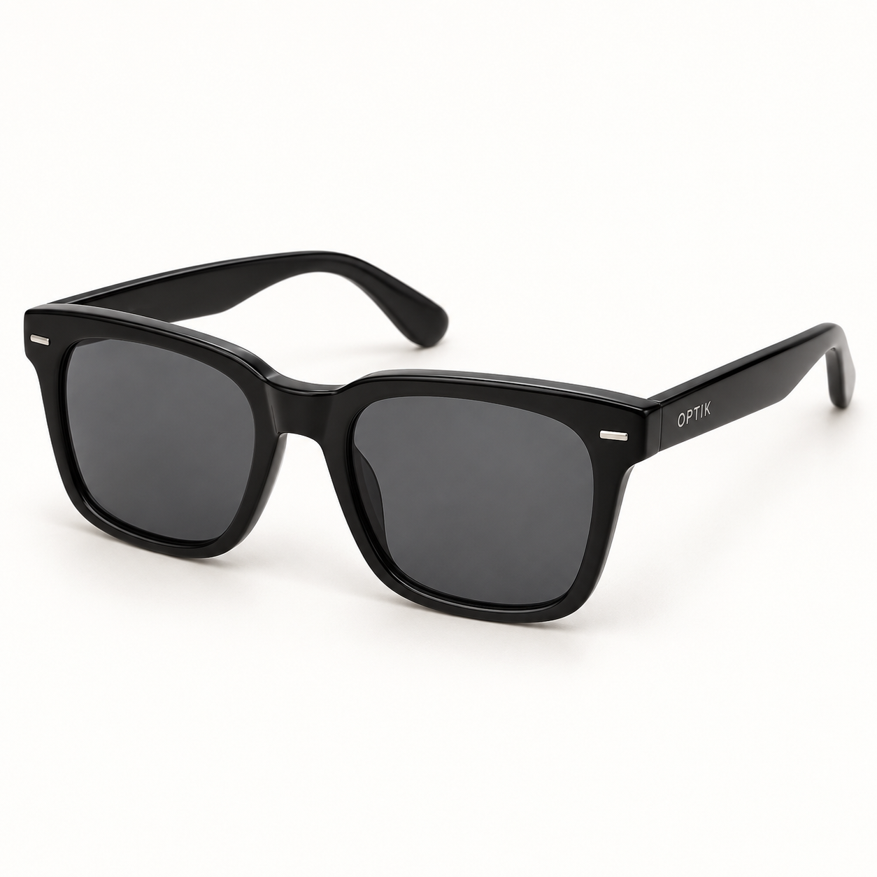 OPTIK Verve — Black frame, Smoke Grey lenses — product