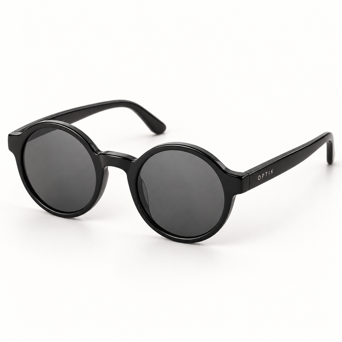 OPTIK Zephyr — Black frame, Smoke Grey lenses — product