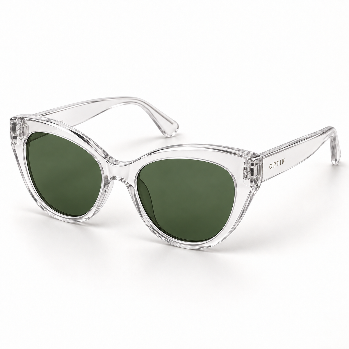 OPTIK Lucent — Crystal frame, Green lenses — product
