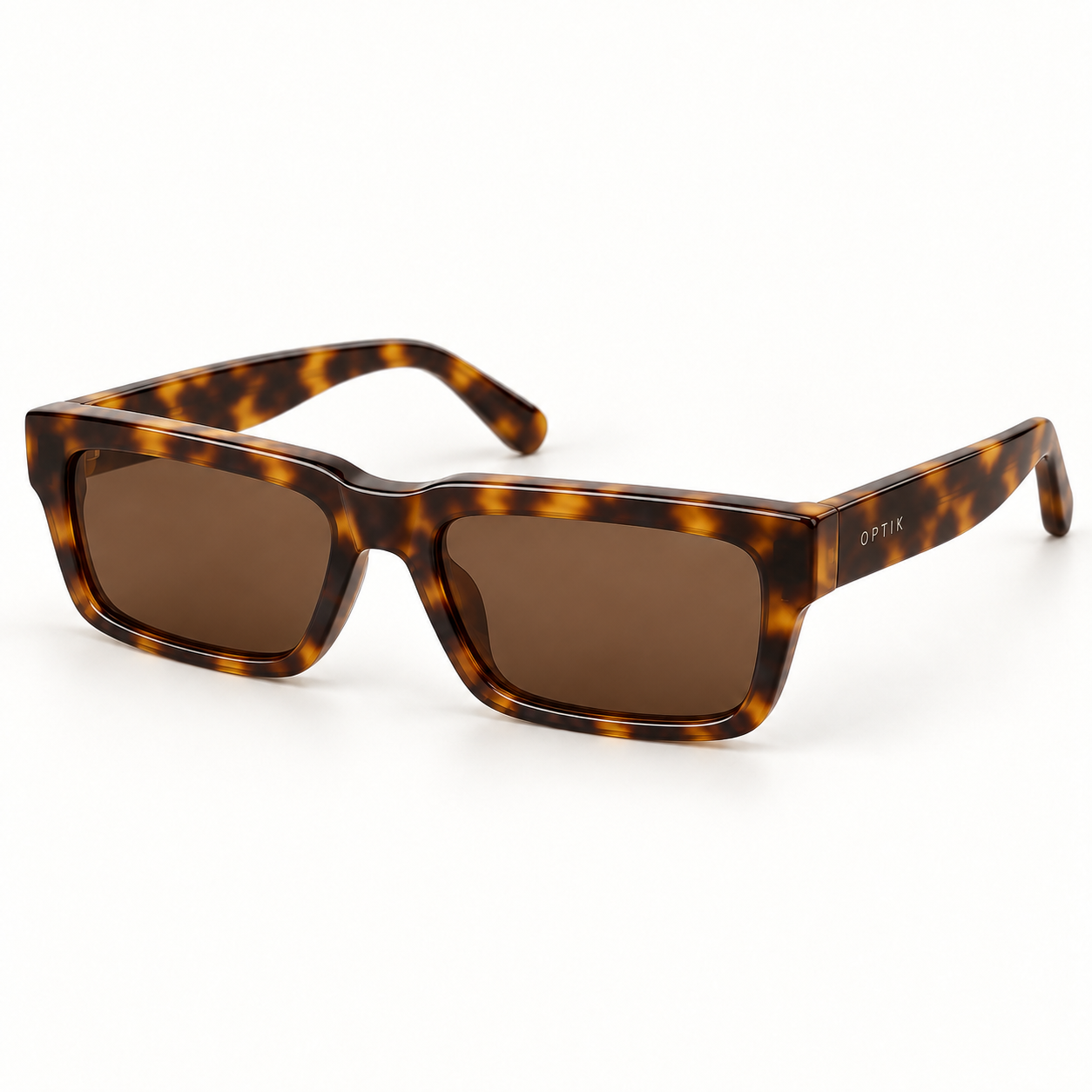OPTIK Axis — Tortoise frame, Brown lenses — product