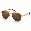 OPTIK Meridian — Gold frame, Brown lenses — product