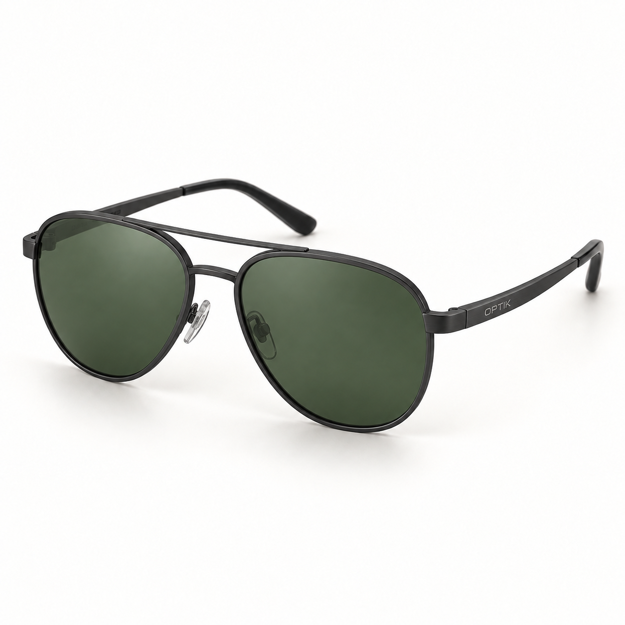 OPTIK Meridian — Black frame, Green lenses — product