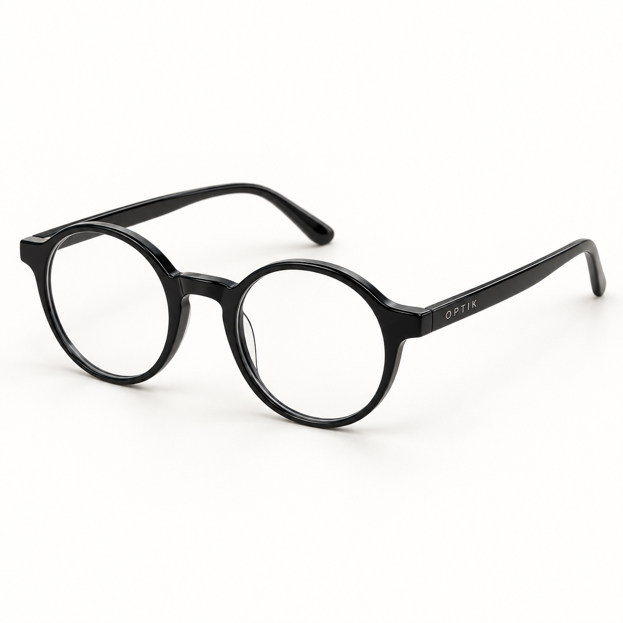 OPTIK Verse — Black frame, Clear lenses — product