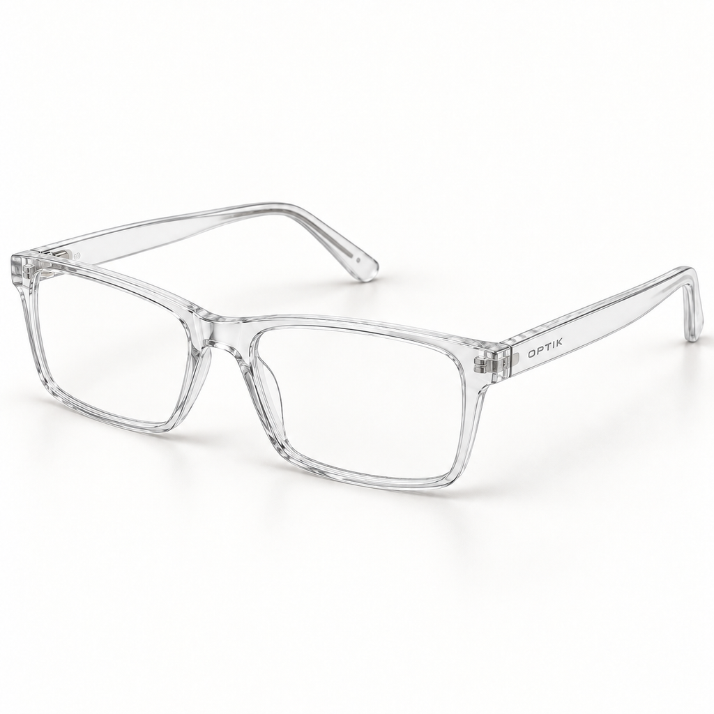 OPTIK Quill — Crystal frame, Clear lenses — product
