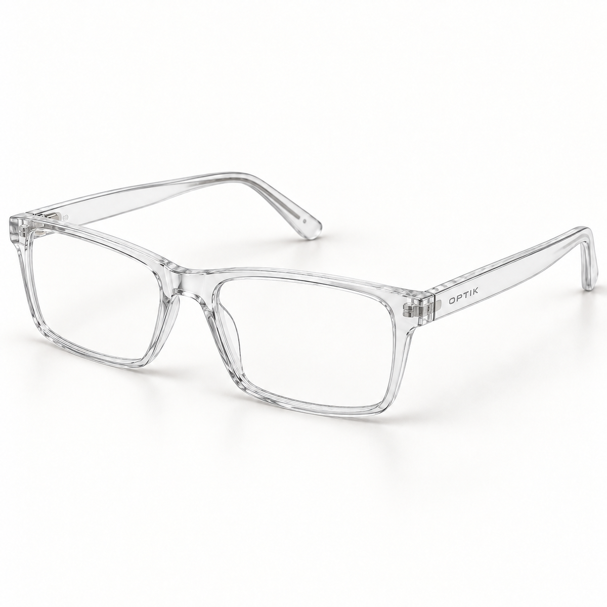 OPTIK Quill — Crystal frame, Clear lenses — product
